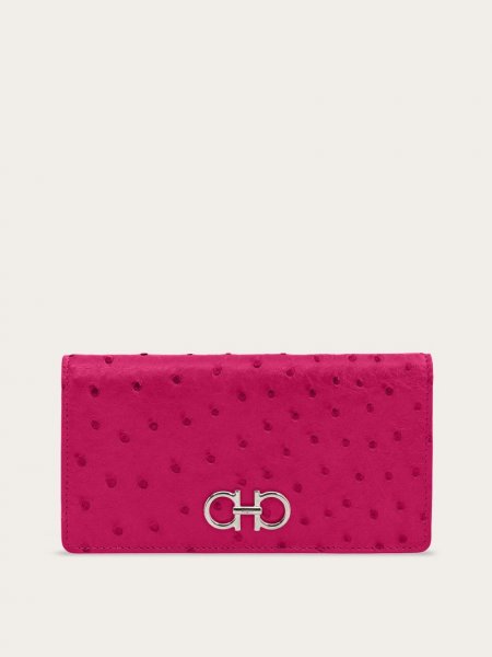 Ferragamo | Women's Gancini Continental Wallet - Cerise Pink