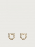 Ferragamo | Women's Gancini Crystals Earrings - Gold (S)