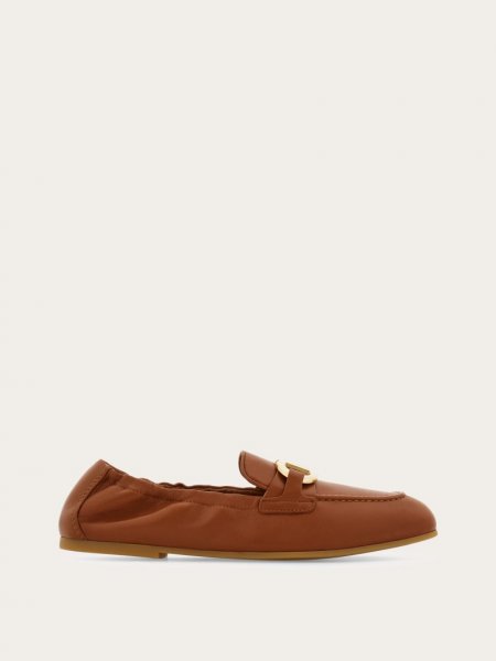 Ferragamo | Women's Elasticated Loafer - Natural