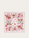 Ferragamo | Women's Bouquet Print Silk Scarf - Cotton Candy