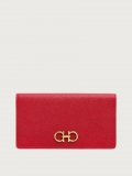 Ferragamo | Women's Gancini Continental Wallet - Lipstick Red