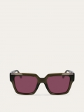 Ferragamo | Women's Sunglasses - Transparent Khaki/Brown