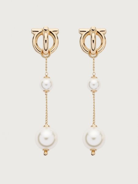 Ferragamo | Women's Gancini Earrings - Gold