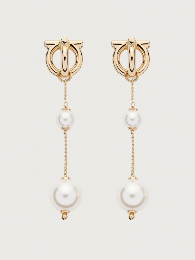 Ferragamo | Women's Gancini Earrings - Gold