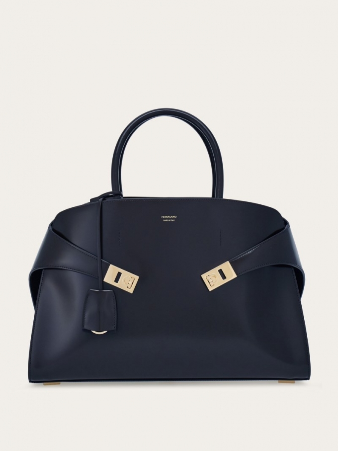 Ferragamo | Women's Hug Handbag - Midnight Blue