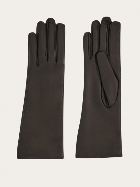 Ferragamo | Women's Cashmere-Lined Gloves - Black