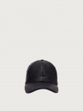 Ferragamo | Men's Leather Gancini Baseball Cap - Black