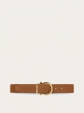 Ferragamo | Men's Adjustable Gancini Belt - Light Camel