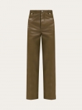 Ferragamo | Men's Nappa Five Pocket Trouser - Olive Green