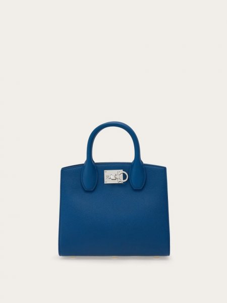 Ferragamo | Women's Studio Box Bag - Teal Blue