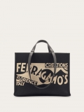 Ferragamo | Women's Tote Bag With Logo - Black