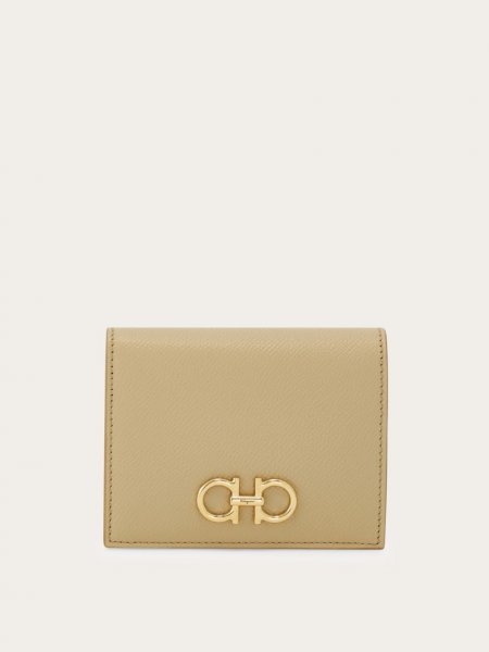 Ferragamo | Women's Gancini Compact Wallet - Stone