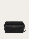 Ferragamo | Men's Monogram Crossbody Bag - Black