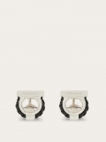 Ferragamo | Men's Gancini Cufflinks - Black