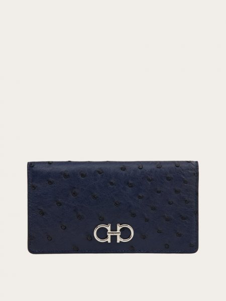 Ferragamo | Women's Gancini Continental Wallet - Midnight Blue