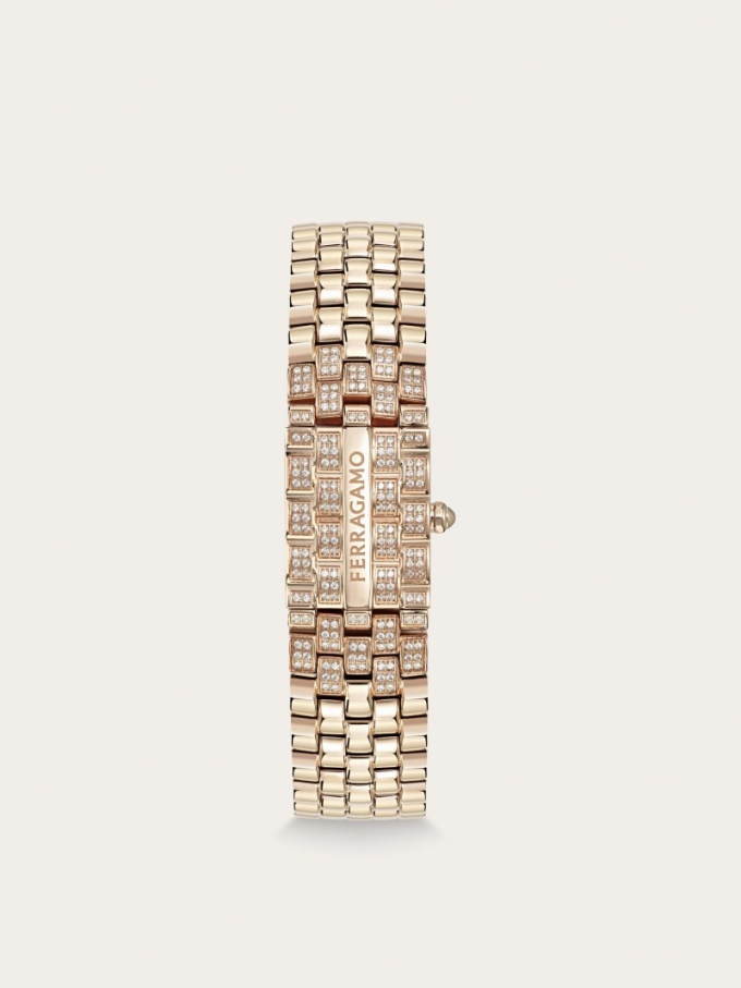 Ferragamo | Women's Secret Watch - Ip Rose Gold/White