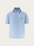 Ferragamo | Men's Organic Cotton Polo Shirt - Light Blue