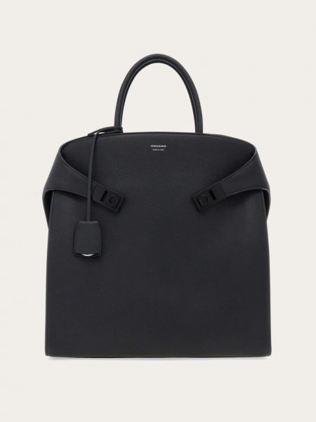 Ferragamo | Men's Hug Tote Bag - Black