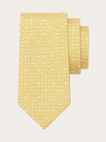 Ferragamo | Men's Puzzle Print Silk Tie - Yellow