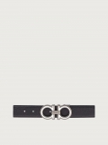 Ferragamo | Men's Reversible And Adjustable Gancini Belt - Black/Brown