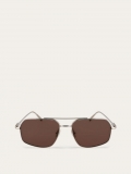 Ferragamo | Men's Sunglasses - Gold/Brown