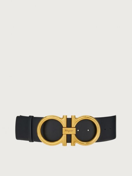 Ferragamo | Women's High Waist Gancini Belt - Black