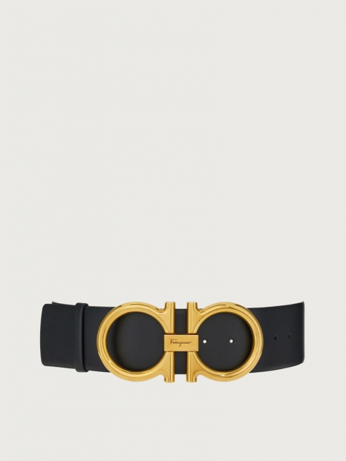 Ferragamo | Women's High Waist Gancini Belt - Black