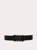 Ferragamo | Men's Fixed Jacquard Fabric Belt - Black