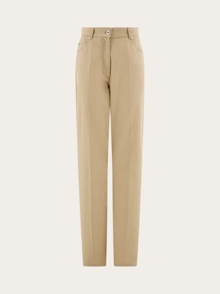 Ferragamo | Women's Five Pocket Trouser - Stone