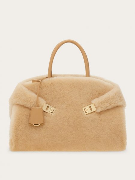 Ferragamo | Women's Hug Handbag - Natural Nude