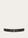 Ferragamo | Men's Reversible And Adjustable Gancini Belt - Black/Clay