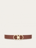 Ferragamo | Men's Reversible And Adjustable Gancini Belt - Brown/Black