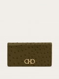 Ferragamo | Women's Gancini Continental Wallet - Olive Green