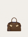 Ferragamo | Women's Hug Bicolor Handbag - Clay/Lapis Lazuli