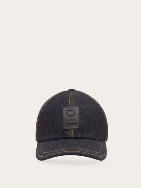 Ferragamo | Men's Gancini Baseball Cap - Blue