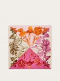 Ferragamo | Women's Hydrangea Print Silk Scarf - Cotton Candy