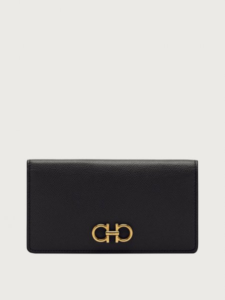 Ferragamo | Women's Gancini Continental Wallet - Black