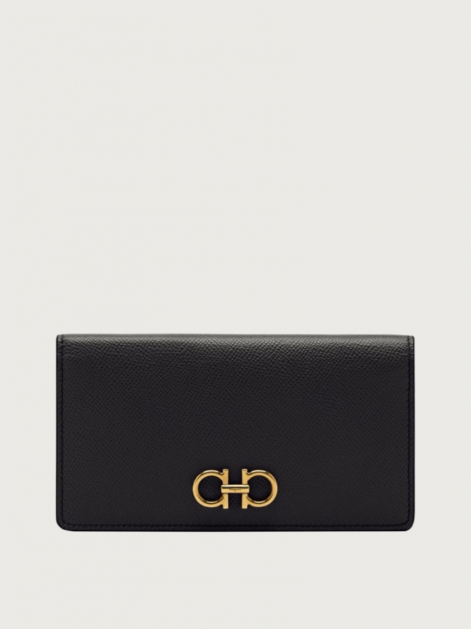 Ferragamo | Women's Gancini Continental Wallet - Black