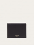 Ferragamo | Women's Compact Wallet - Black/Cognac