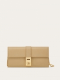 Ferragamo | Women's Hug Wallet With Chain - Stone