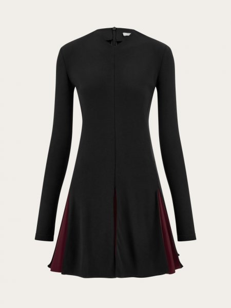 Ferragamo | Women's Ribbed Skater Dress - Black