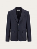 Ferragamo | Men's Tailored Single-Breasted Blazer - New Navy Blue