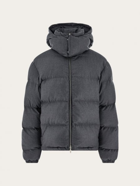 Ferragamo | Men's Padded Jacket - Vintage Grey