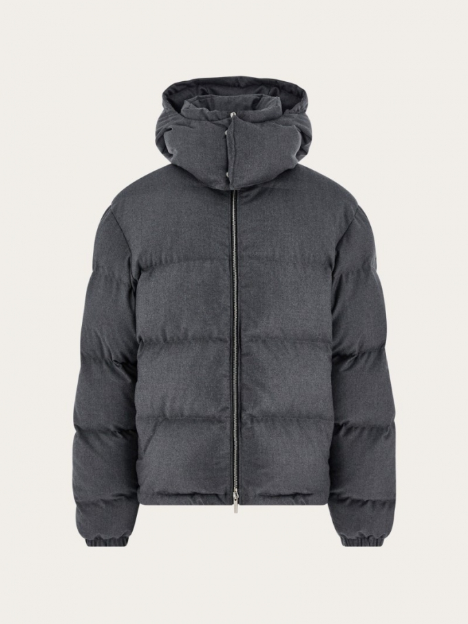 Ferragamo | Men's Padded Jacket - Vintage Grey