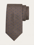 Ferragamo | Men's Gancini Jacquard Tie - Gray/Blue