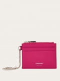 Ferragamo | Women's Card Holder With Key Holder - Cerise Pink