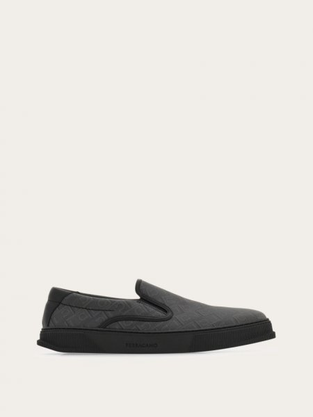 Ferragamo | Men's Slip On Sneaker - Black