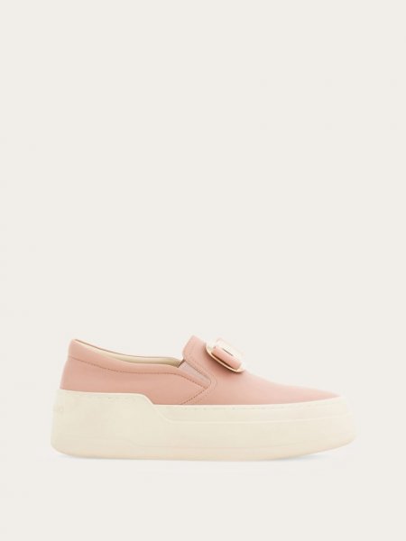 Ferragamo | Women's New Vara Plate Slip On - Rose