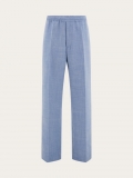 Ferragamo | Men's Drawstring Trouser - Denim/White