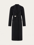 Ferragamo | Women's Single Breasted Coat - Black